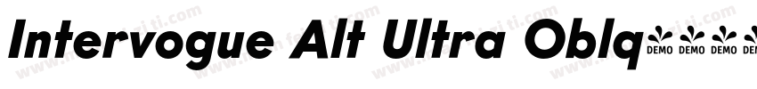 Intervogue Alt Ultra Oblq字体转换